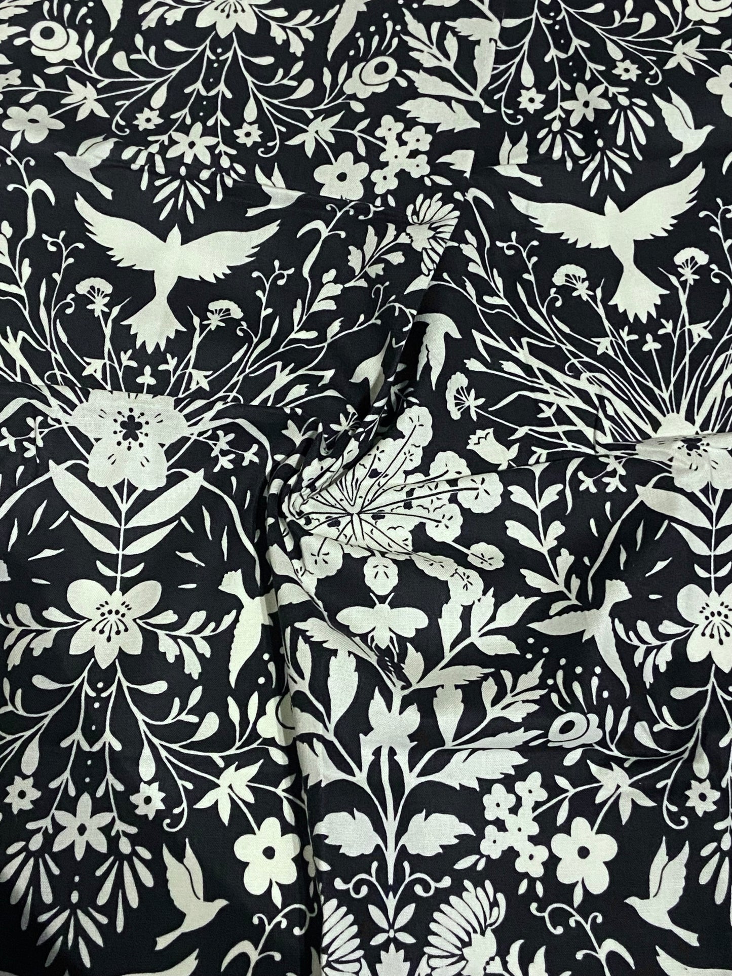 Black and White Print Fabric