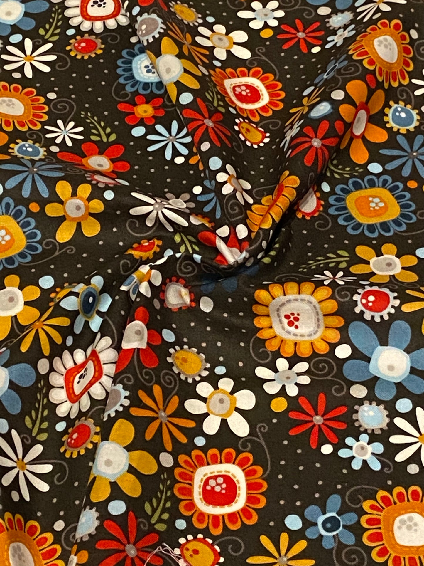 Nested Owis Floral Fabric - Fat Quarter