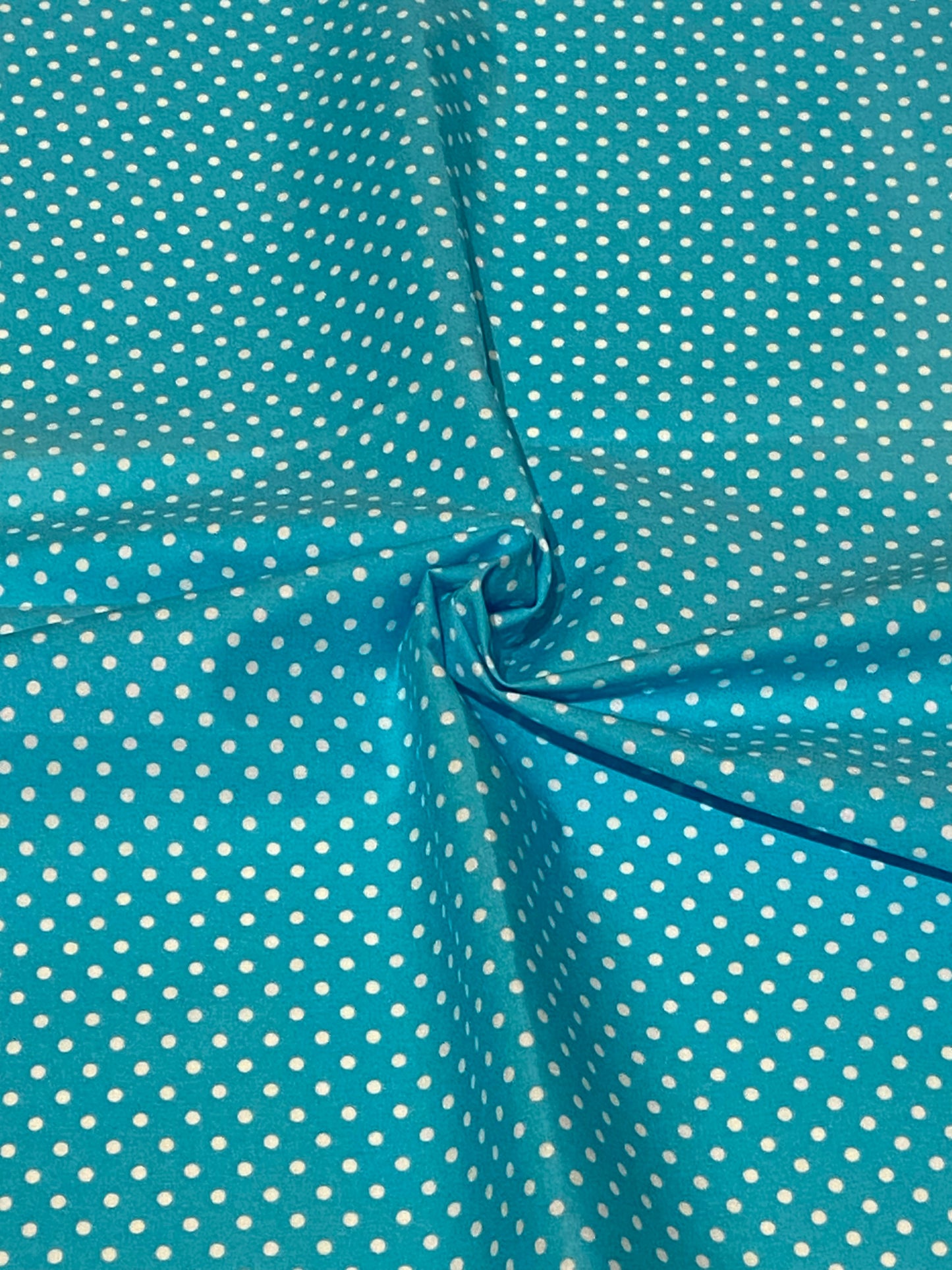 Sky Blue Polka Dot Fabric -  Fat Quarter