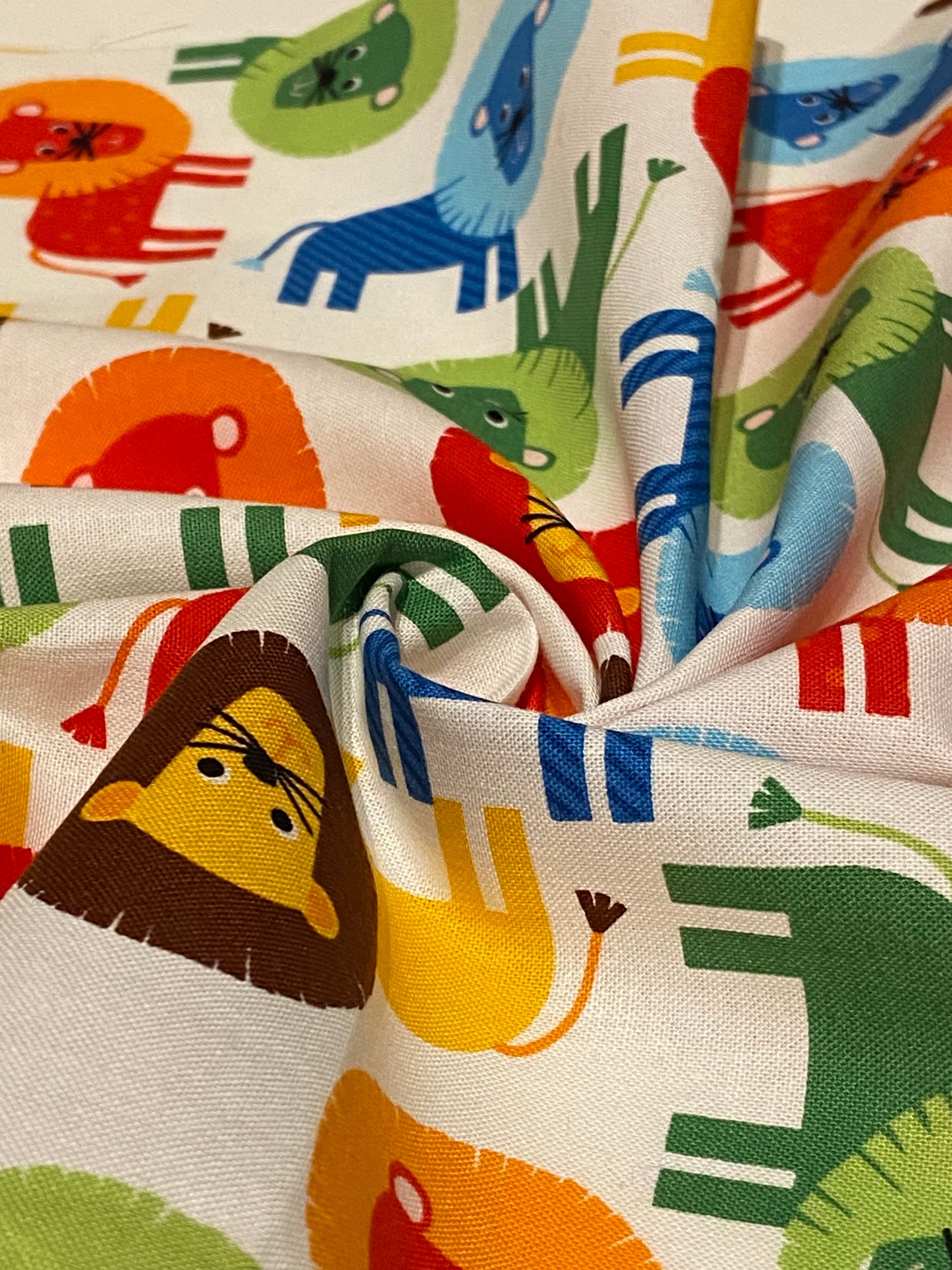 Lion Print Fabric - Fat Quarter