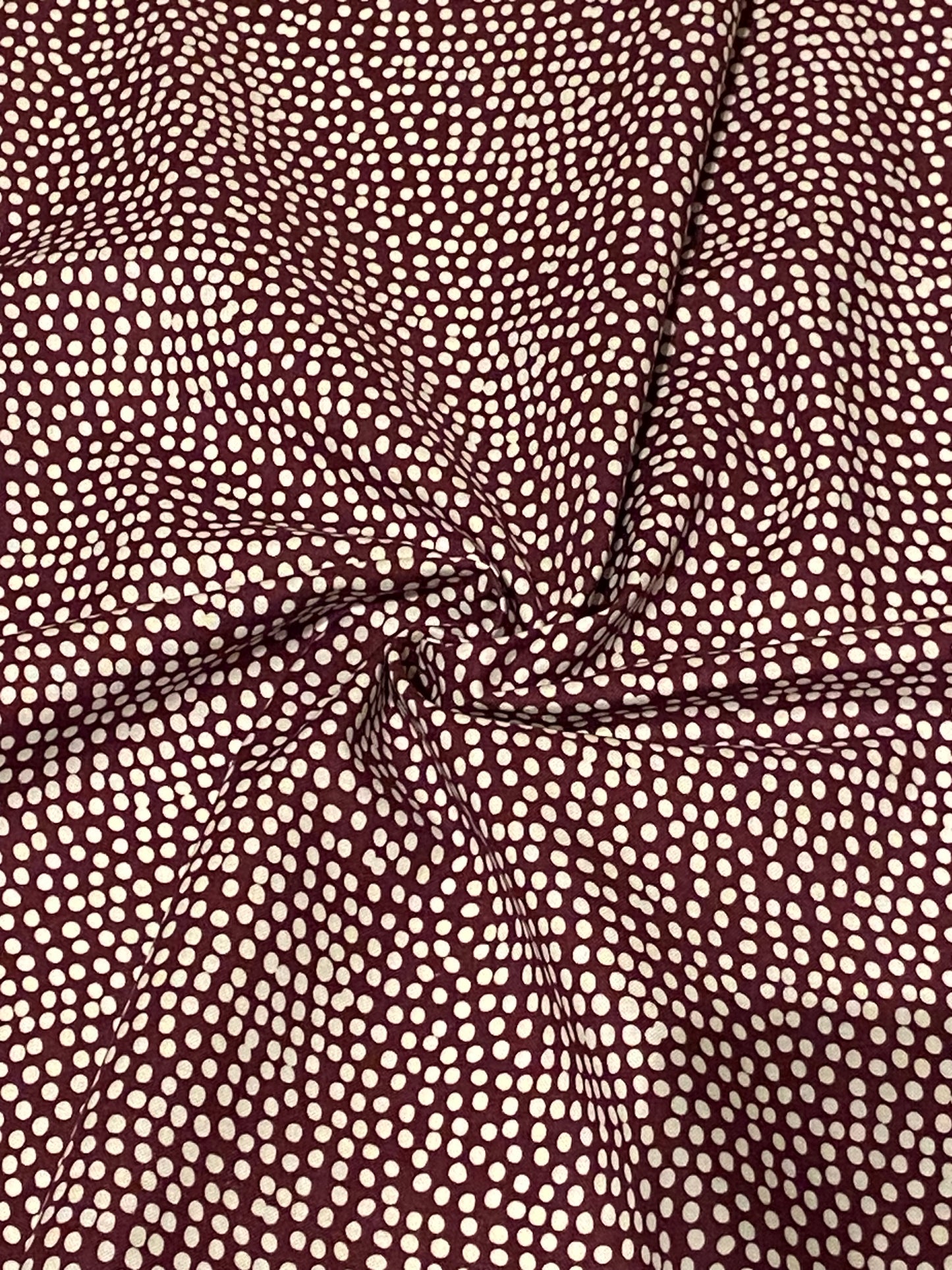 Flurry Print in Wine Red - Fat Quarter