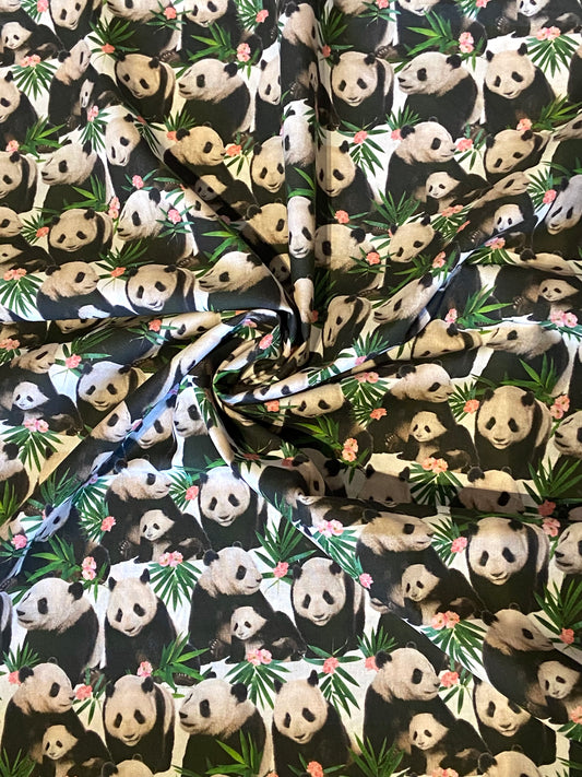 Panda Baby Print Fabric