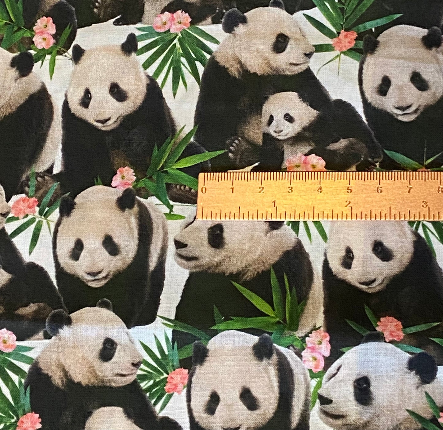Panda Baby Print Fabric