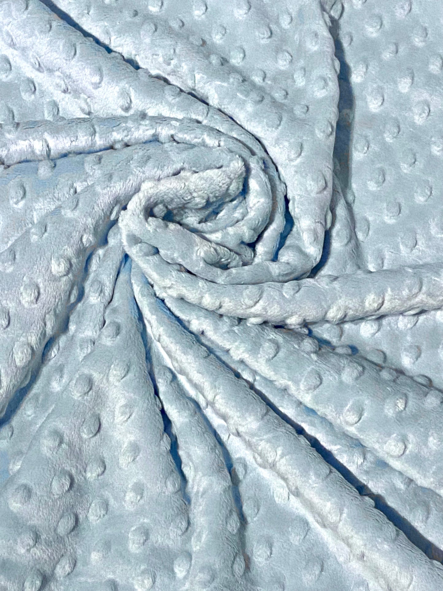 Minky Dimple Fleece in Baby Blue