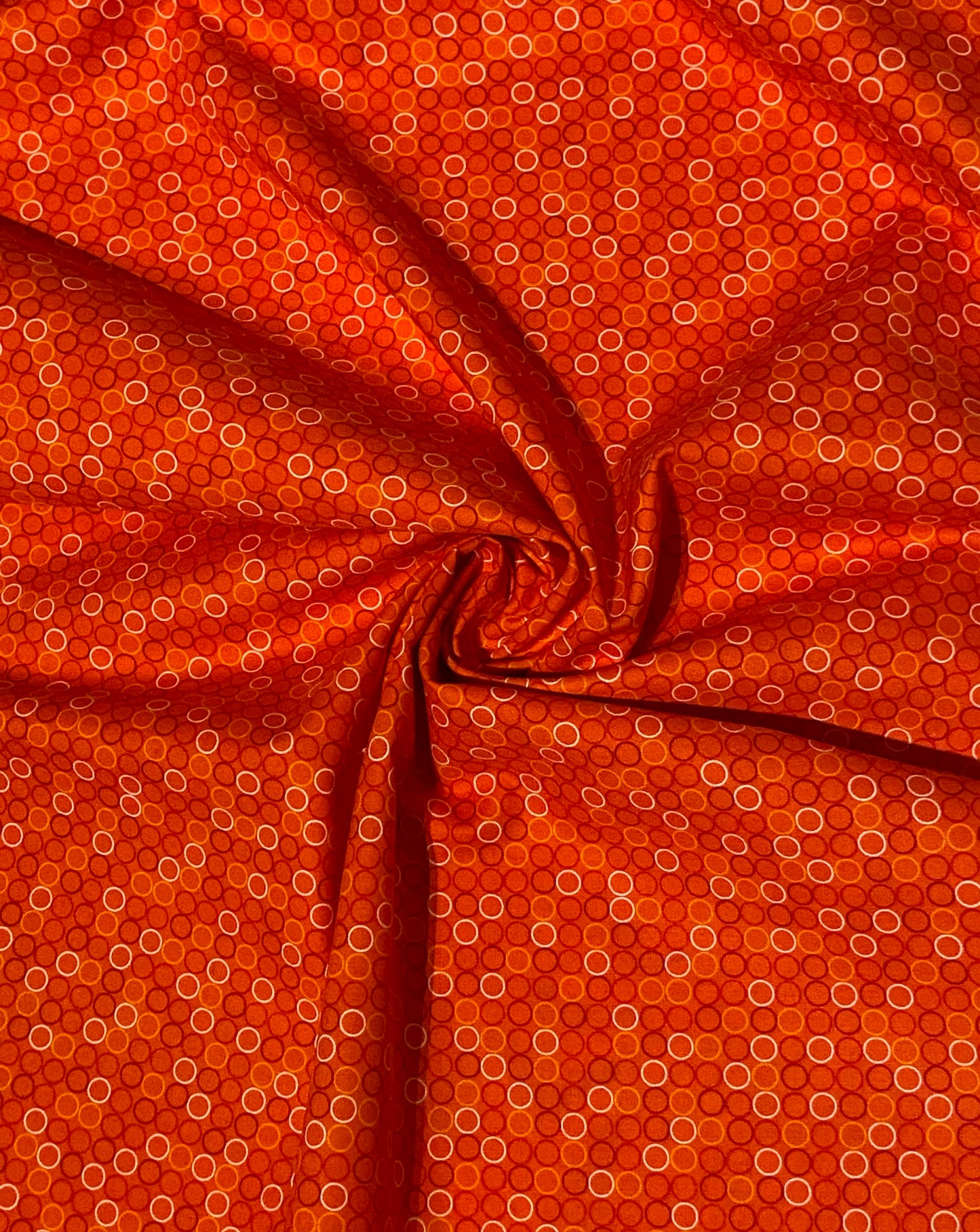 Spot On Fabric in Tangerine Orange
