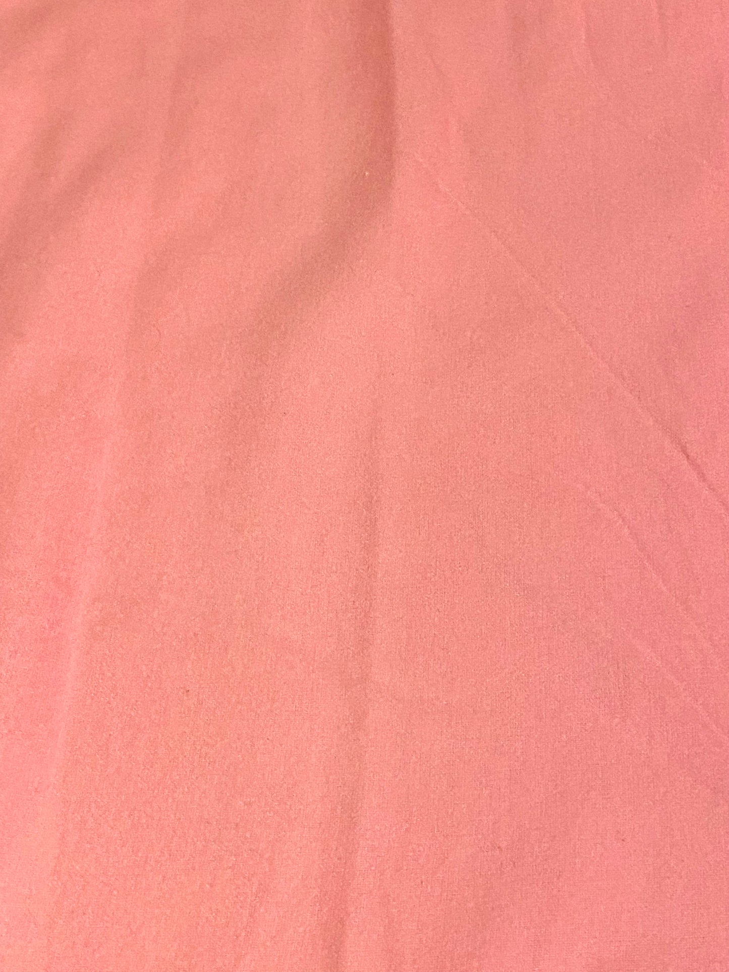 Solid Baby Pink Brushed Cotton Flannel fabric