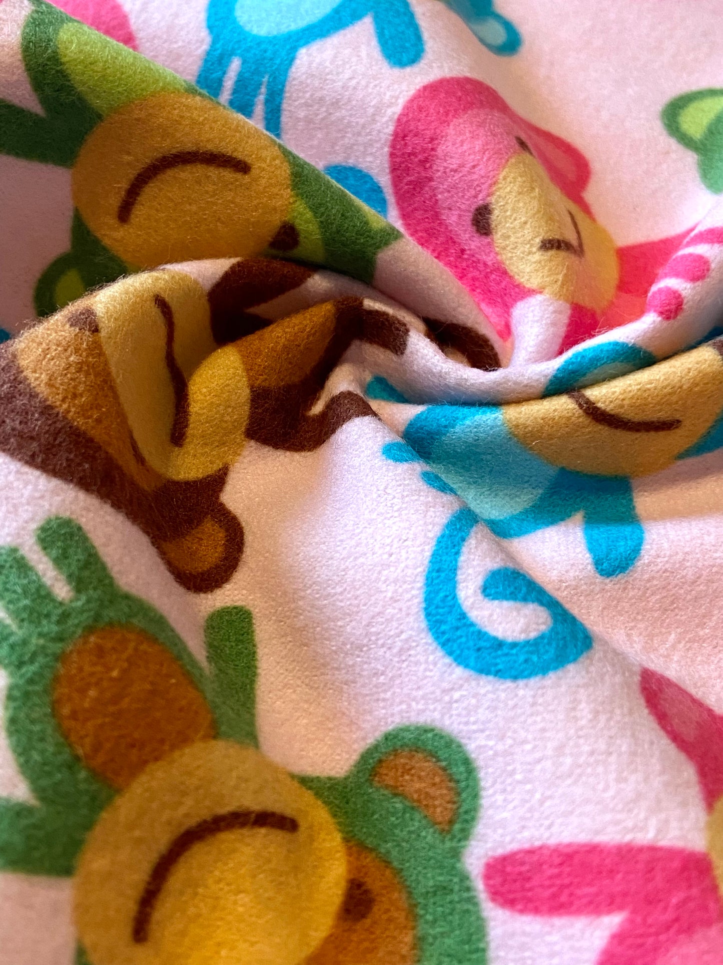 Urban Zoologie Pink Monkey Brushed Cotton - Last Remnant