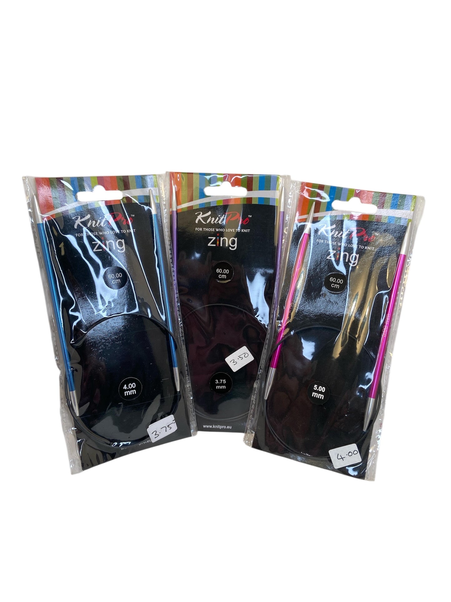 Knit Pro Zing Circular Needles 60cm (3.75mm - 5mm)