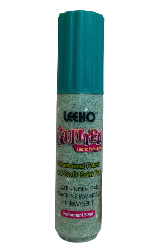 Glitter Fabric Paint Pens in Green