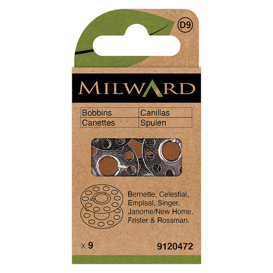 Metal Bobbin: Universal: Class 15K: 9 Pieces