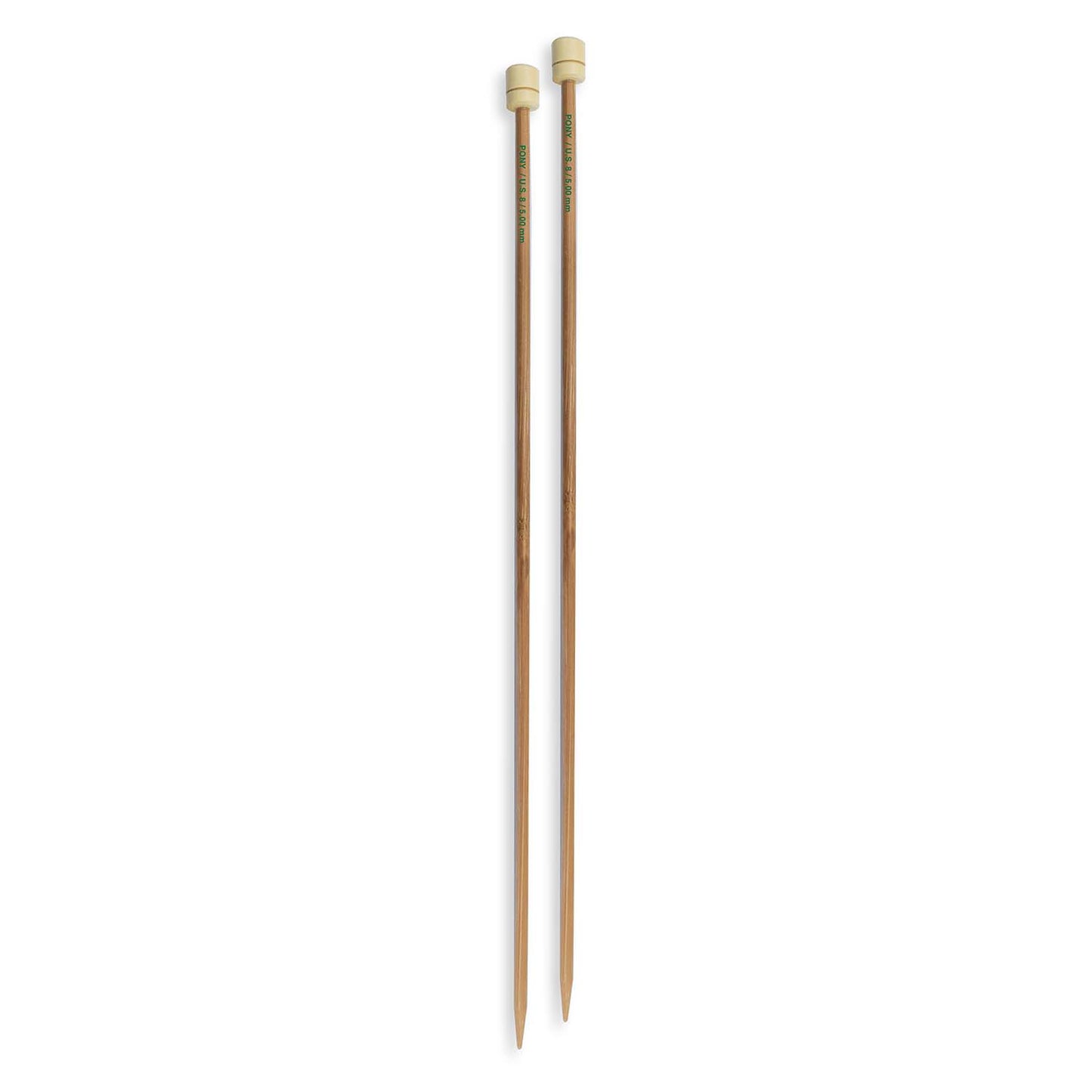 Knitting Pins: Single-Ended: Bamboo: 33cm x (2.75mm - 7.00mm)