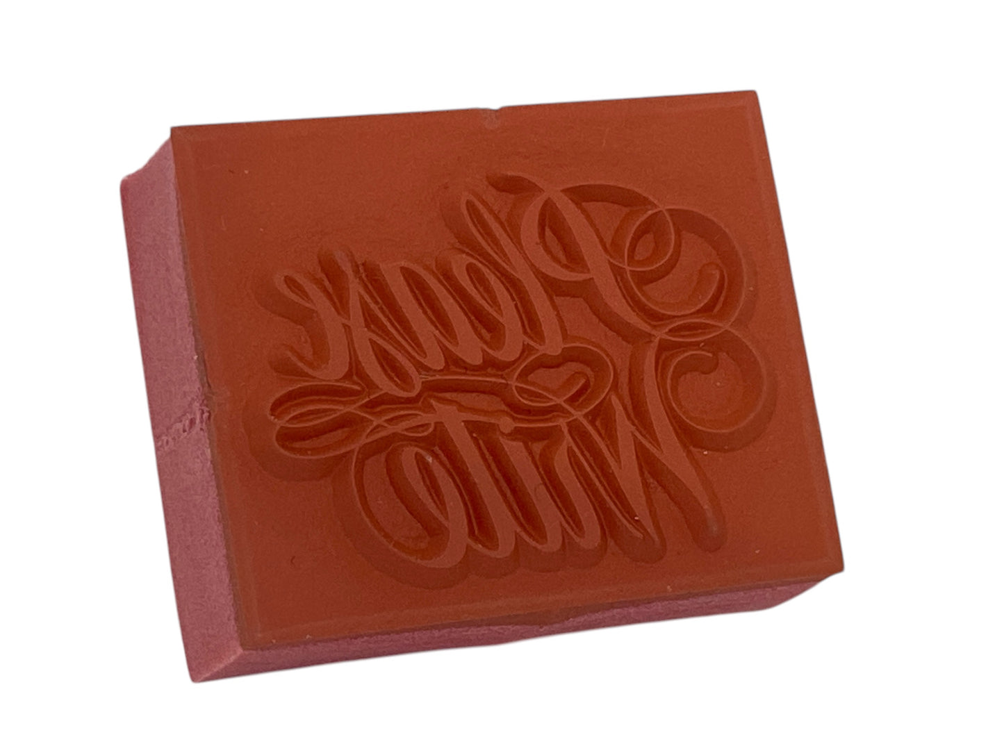 'Please Write' Rubber Stamp