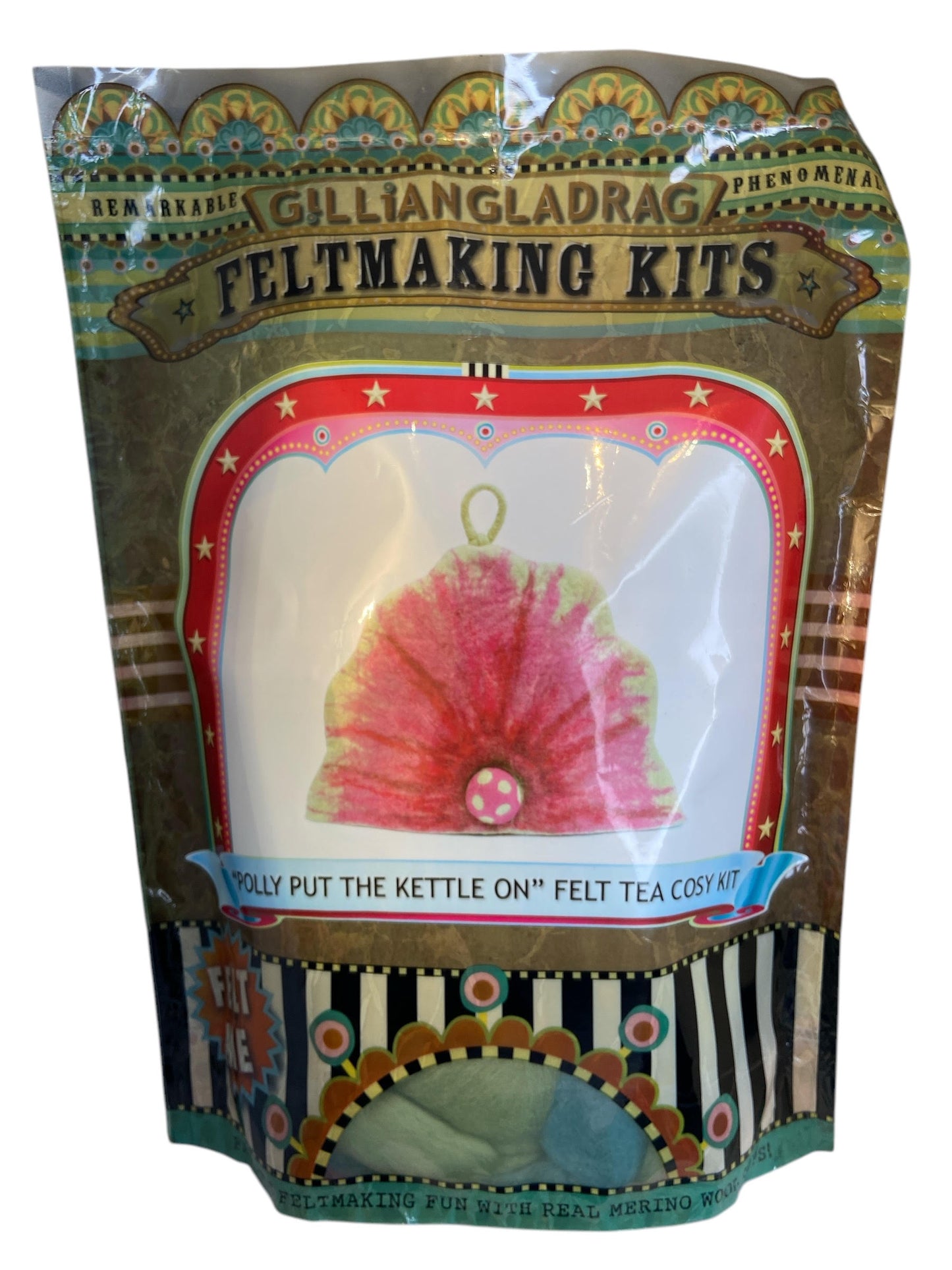 Gilliangladrag "Polly Put The Kettle On" Tea Cosy Felt Kit
