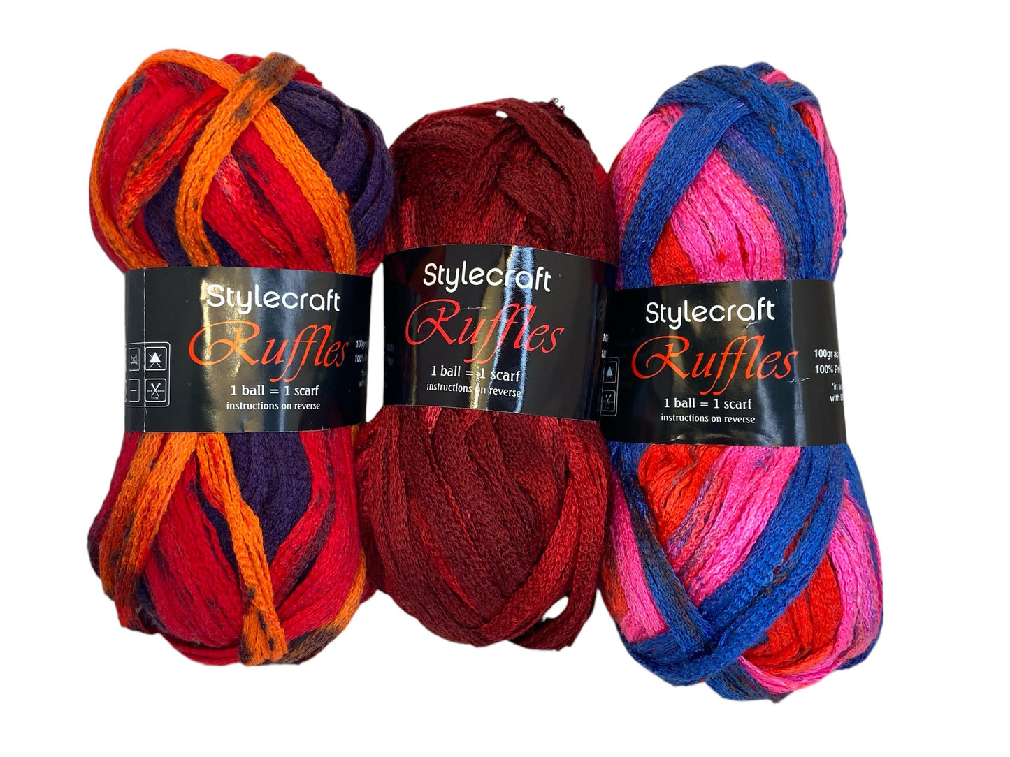 Stylecraft Ruffles Scarf 100% Acrylic Yarn