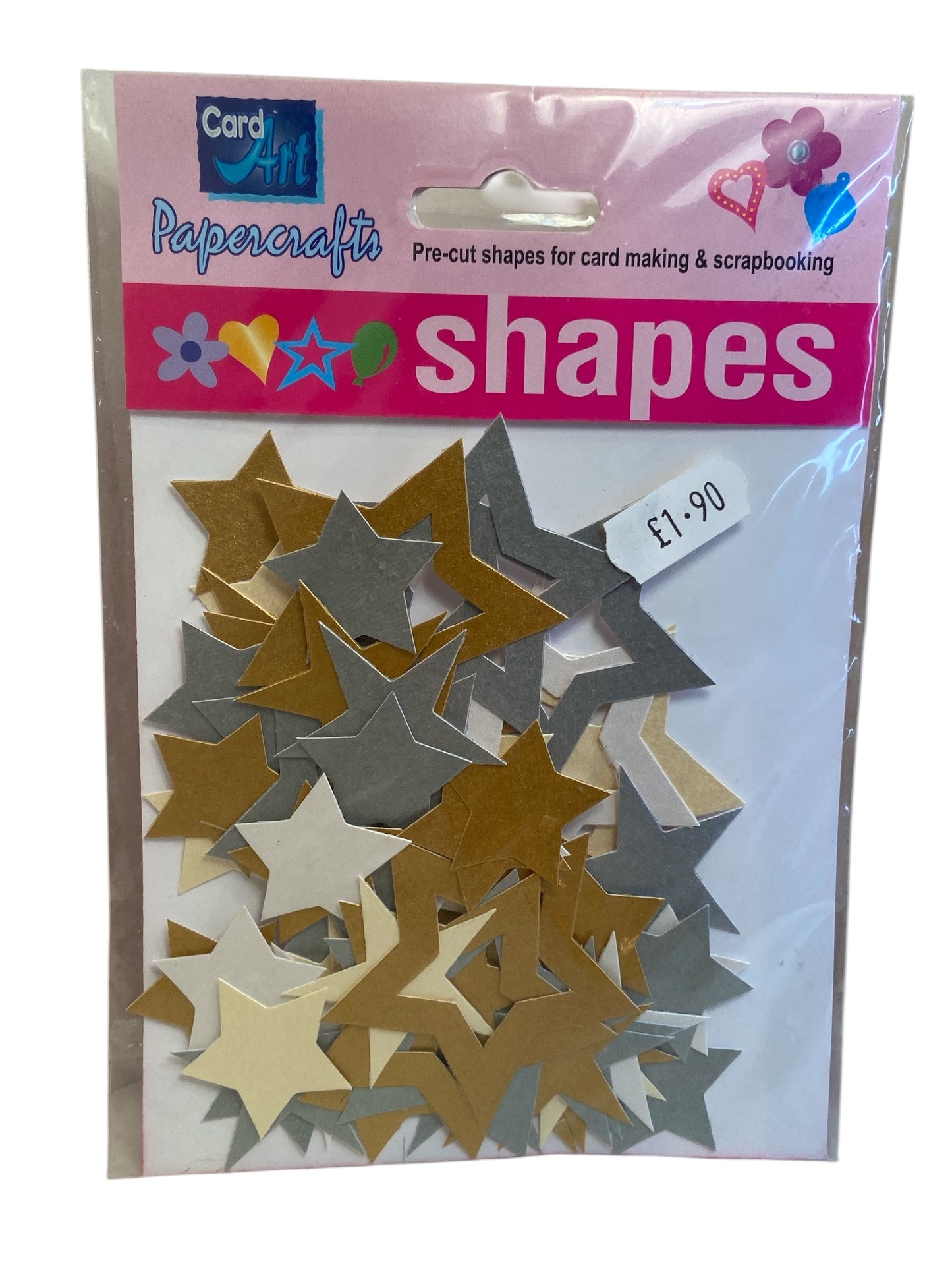 Silver and Gold Stars Cut-out Shapes
