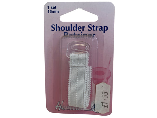 Shoulder Strap Retainer: White - 15mm