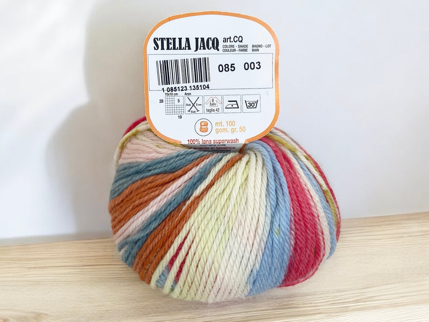 Stella Jacq Merino Wool Yarn by Adriafil Colour 085