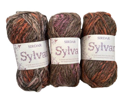 Sirdar Sylvan Chunky Knit Acrylic and Wool Blend Yarn