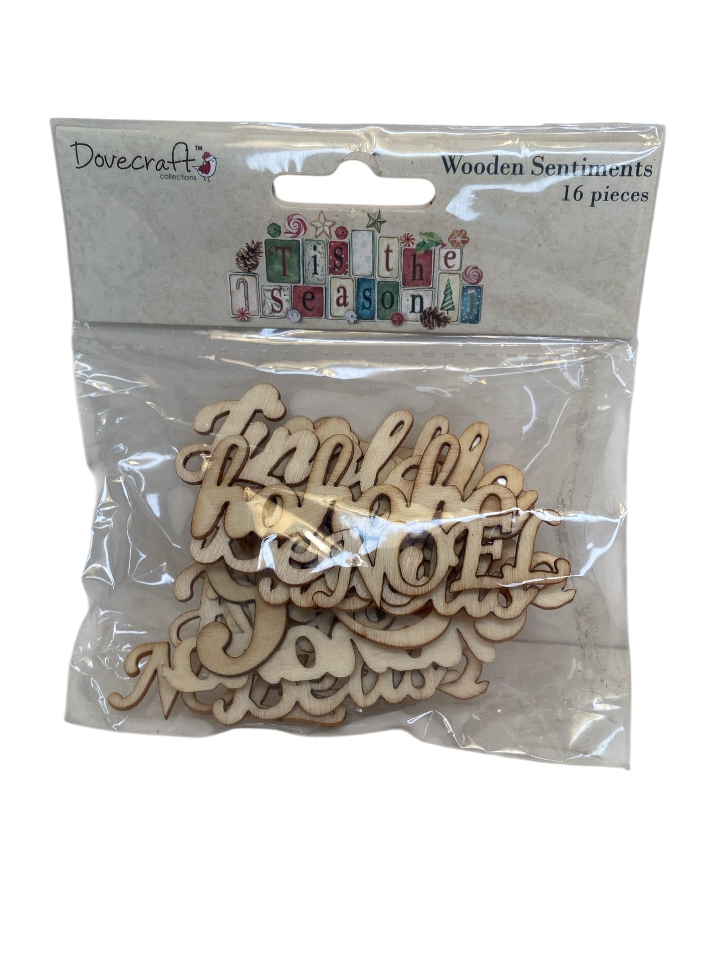 Tis the Season Wooden Sentiments by Dovecraft