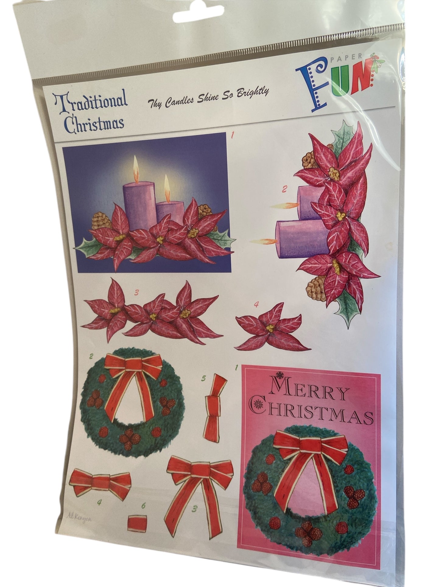 Traditional Christmas Decoupage Sheets (Set of 2)