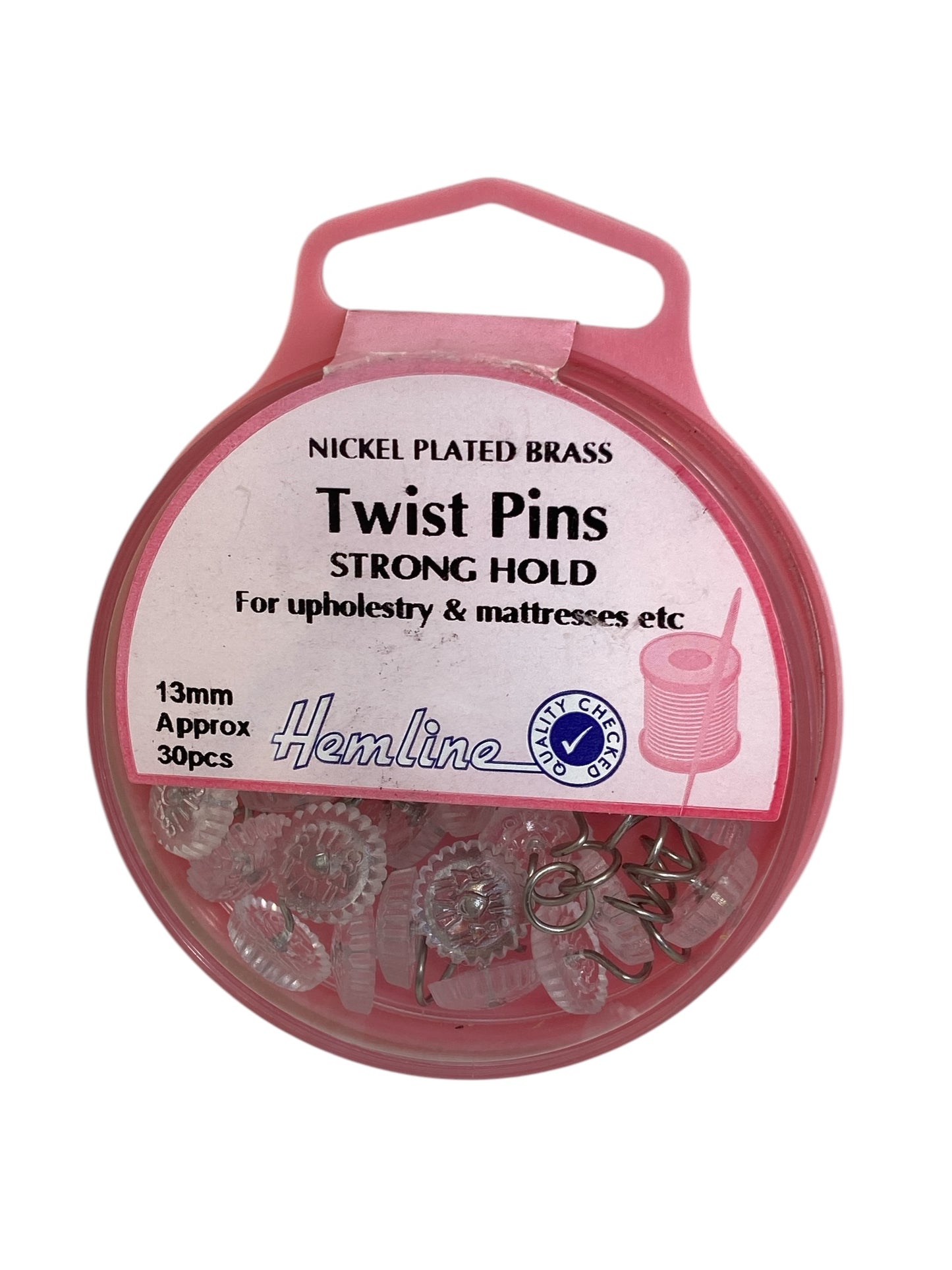 Pins: Twist: 13mm: Nickel: 30 Pieces