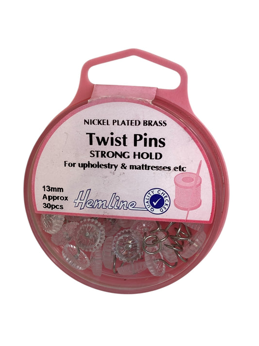 Pins: Twist: 13mm: Nickel: 30 Pieces