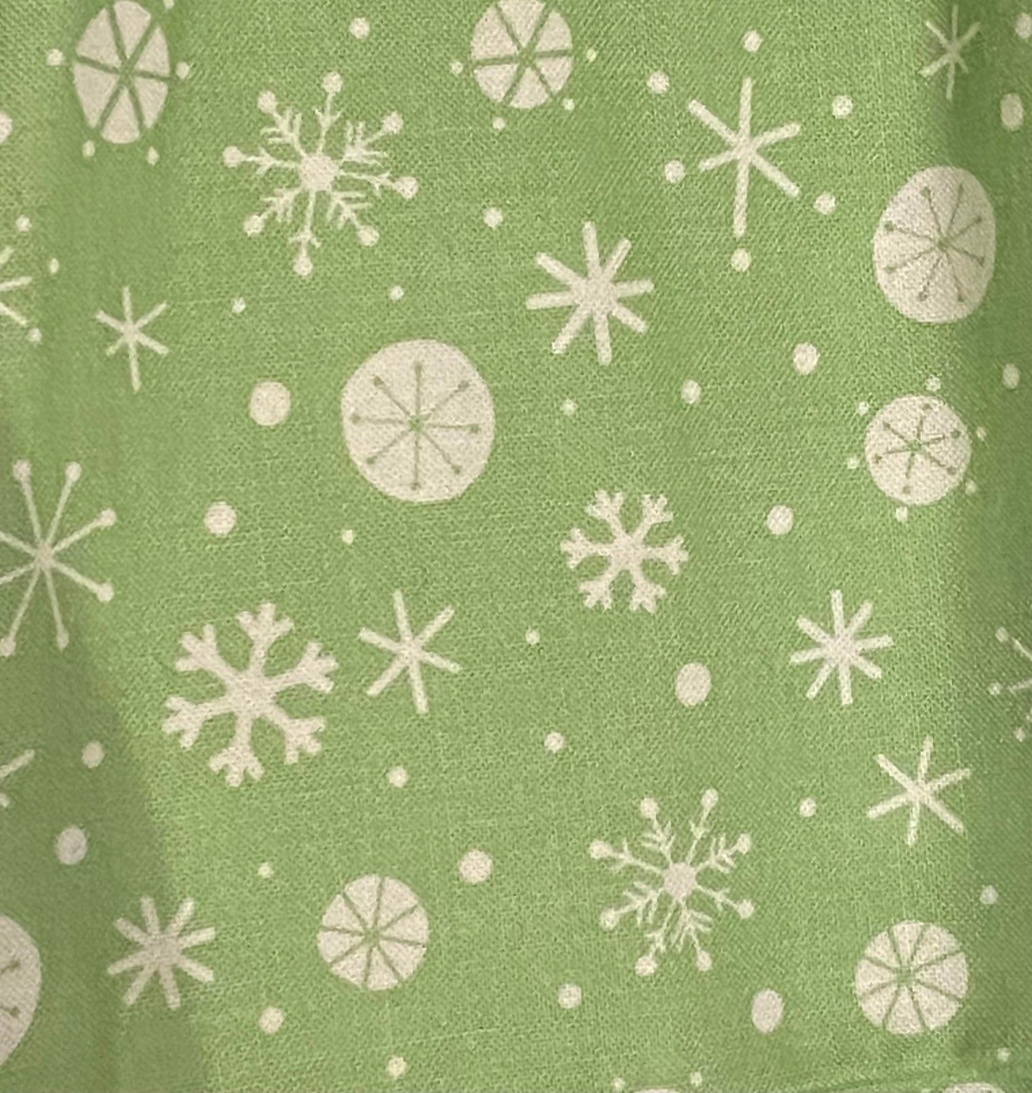 Snowflake Print Cotton Fabric