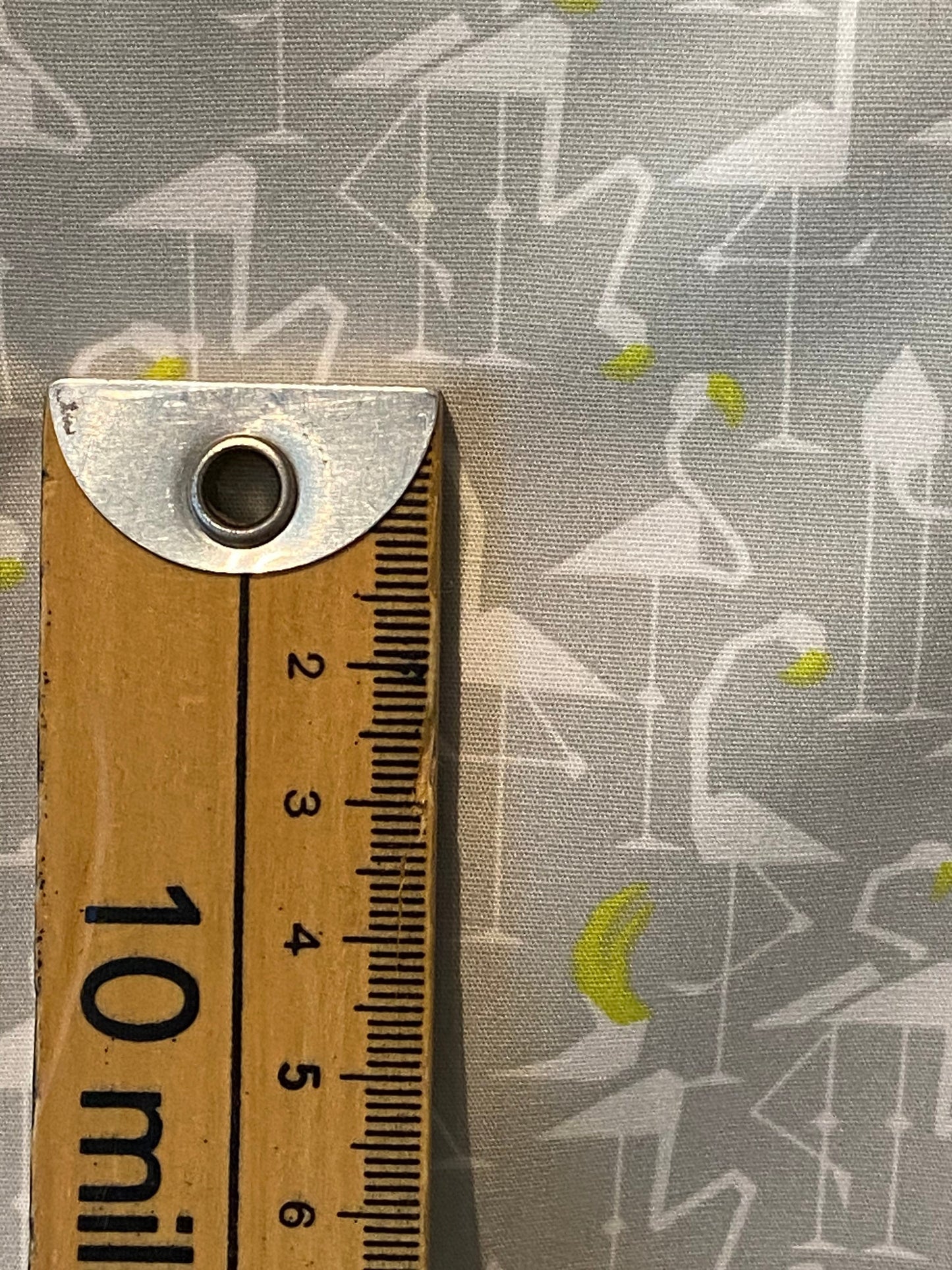 Grey Flamingos Fabric by SevenBerry