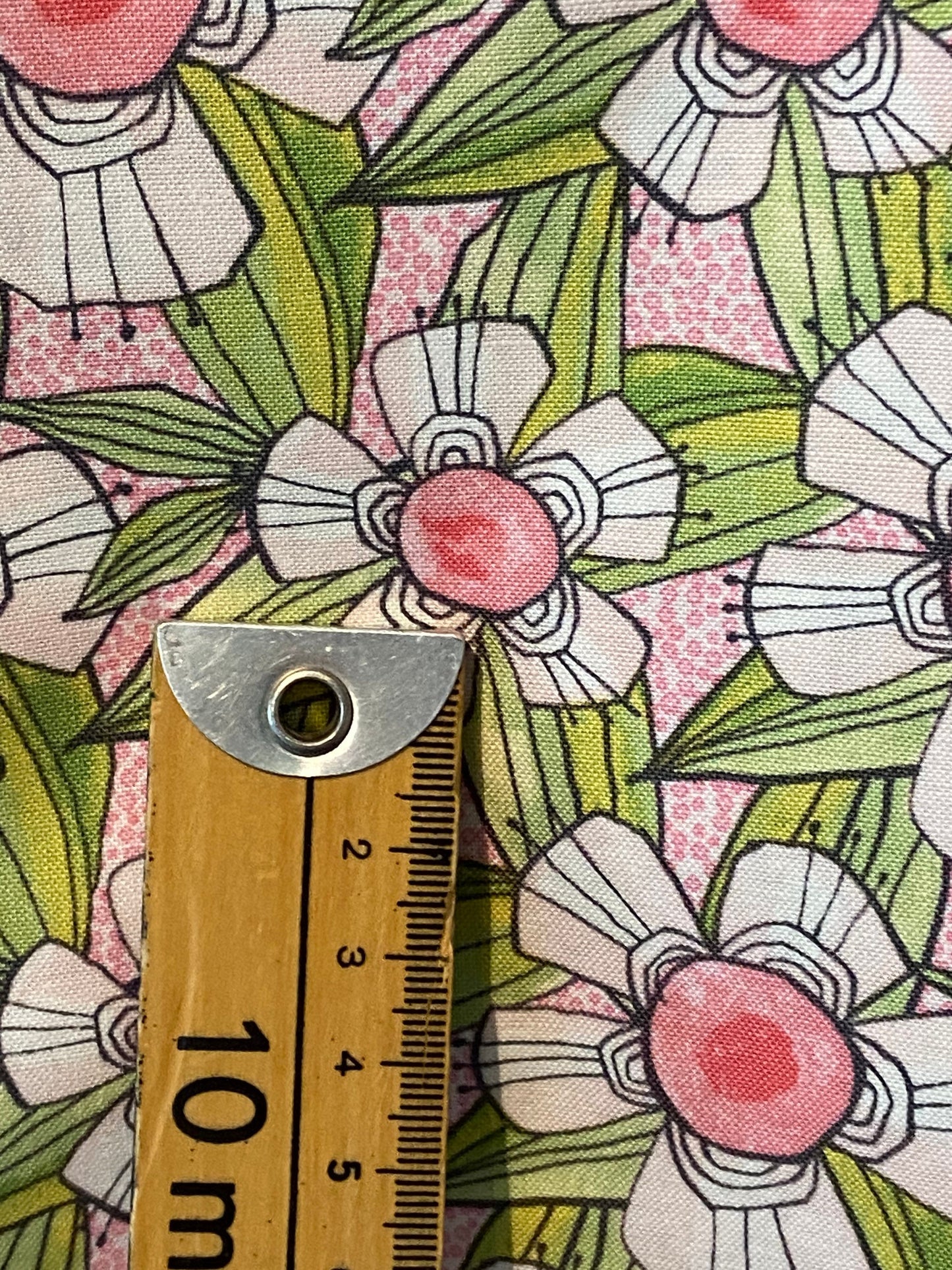 Pink Floral Cou Dantini Fabric by blend • The Makers.